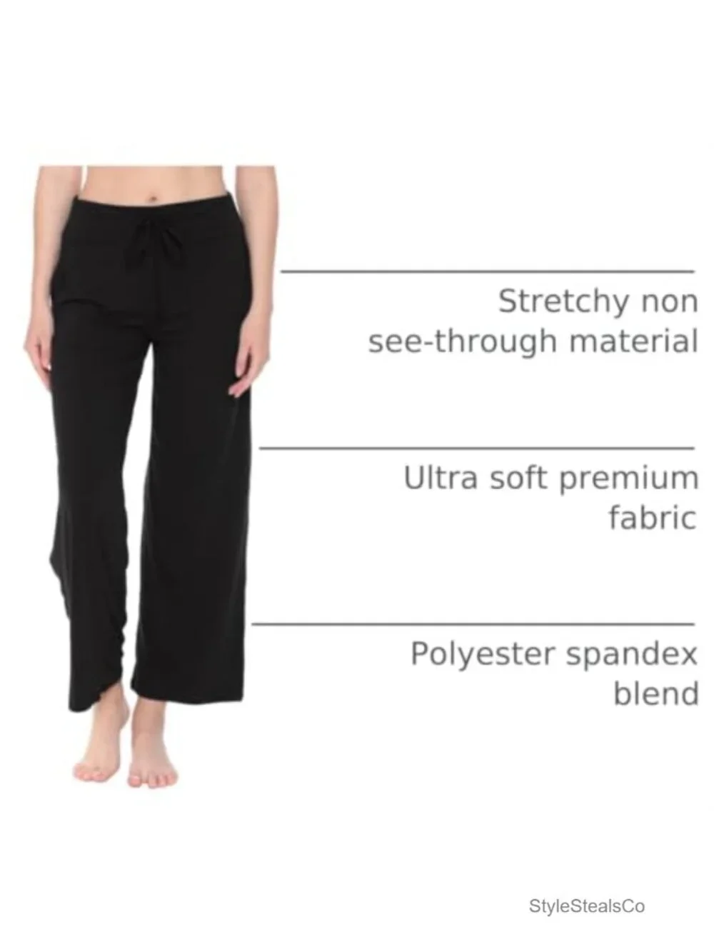 Comfy Drawstring Lounge Pajama Pants with Pockets